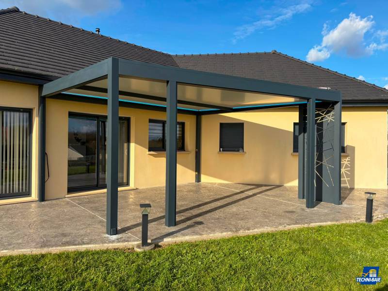 Pose de pergola en aluminium près de Dieppe 76 en Seine-Maritime